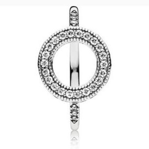 Hearts of PANDORA Halo Ring, Clear CZ